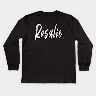 name girl Rosalie Kids Long Sleeve T-Shirt